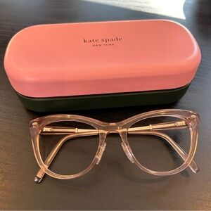 Kate Spade New York prescription glasses cat eye pink blush